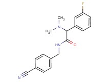 N-(4-cyanobenzyl)-2-(dimethylamino)-2-(3-fluorophenyl)acetamide