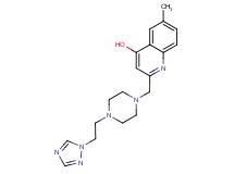 6-methyl-2-({4-[2-(1H-1,2,4-triazol-1-yl)ethyl]piperazin-1-yl}methyl)quinolin-4-ol