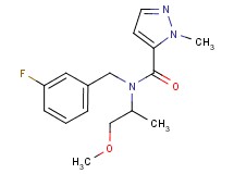 N-(3-fluorobenzyl)-N-(2-methoxy-1-methylethyl)-1-methyl-1H-pyrazole-5-carboxamide