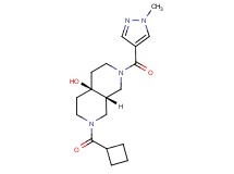(4aS*,8aS*)-2-(cyclobutylcarbonyl)-7-[(1-methyl-1H-pyrazol-4-yl)carbonyl]octahydro-2,7-naphthyridin-4a(2H)-ol