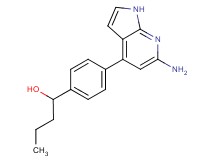 1-[4-(6-amino-1H-pyrrolo[2,3-b]pyridin-4-yl)phenyl]butan-1-ol