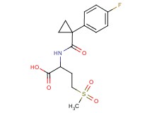 2-({[1-(4-fluorophenyl)cyclopropyl]carbonyl}amino)-4-(methylsulfonyl)butanoic acid