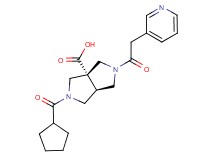 (3aS*,6aS*)-2-(cyclopentylcarbonyl)-5-(pyridin-3-ylacetyl)hexahydropyrrolo[3,4-c]pyrrole-3a(1H)-carboxylic acid