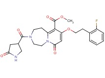 methyl 9-[2-(2-fluorophenyl)ethoxy]-7-oxo-3-[(5-oxo-3-pyrrolidinyl)carbonyl]-1,2,3,4,5,7-hexahydropyrido[1,2-d][1,4]diazepine-10-carboxylate