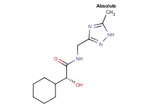 (2R)-2-cyclohexyl-2-hydroxy-N-[(5-methyl-1H-1,2,4-triazol-3-yl)methyl]acetamide