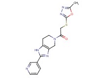 5-{[(5-methyl-1,3,4-oxadiazol-2-yl)thio]acetyl}-2-pyridin-3-yl-4,5,6,7-tetrahydro-1H-imidazo[4,5-c]pyridine