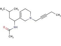 N-[3-methyl-1-(1-pent-2-yn-1-yl-1,2,5,6-tetrahydropyridin-3-yl)butyl]acetamide