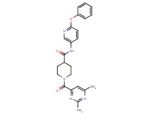 1-[(2,6-dimethyl-4-pyrimidinyl)carbonyl]-N-(6-phenoxy-3-pyridinyl)-4-piperidinecarboxamide