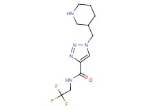 1-(piperidin-3-ylmethyl)-N-(2,2,2-trifluoroethyl)-1H-1,2,3-triazole-4-carboxamide