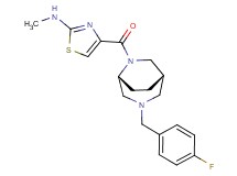 4-{[(1S*,5R*)-3-(4-fluorobenzyl)-3,6-diazabicyclo[3.2.2]non-6-yl]carbonyl}-N-methyl-1,3-thiazol-2-amine