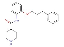 N-[2-(3-phenylpropoxy)phenyl]-4-piperidinecarboxamide hydrochloride