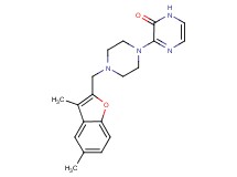 3-{4-[(3,5-dimethyl-1-benzofuran-2-yl)methyl]piperazin-1-yl}pyrazin-2(1H)-one