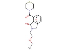 (3aR*,6S*)-2-(2-ethoxyethyl)-7-(thiomorpholin-4-ylcarbonyl)-2,3,7,7a-tetrahydro-3a,6-epoxyisoindol-1(6H)-one