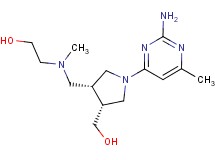 2-[{[(3R*,4R*)-1-(2-amino-6-methylpyrimidin-4-yl)-4-(hydroxymethyl)pyrrolidin-3-yl]methyl}(methyl)amino]ethanol
