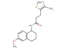 N-(6-methoxy-1,2,3,4-tetrahydro-1-naphthalenyl)-3-(4-methyl-1,3-thiazol-5-yl)propanamide