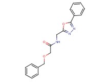 2-(benzyloxy)-N-[(5-phenyl-1,3,4-oxadiazol-2-yl)methyl]acetamide