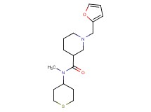 1-(2-furylmethyl)-N-methyl-N-(tetrahydro-2H-thiopyran-4-yl)-3-piperidinecarboxamide