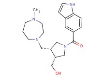 {(3R*,4R*)-1-(1H-indol-5-ylcarbonyl)-4-[(4-methyl-1,4-diazepan-1-yl)methyl]pyrrolidin-3-yl}methanol