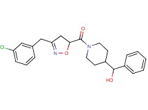 (1-{[3-(3-chlorobenzyl)-4,5-dihydro-5-isoxazolyl]carbonyl}-4-piperidinyl)(phenyl)methanol