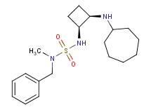 N-benzyl-N'-[(1S*,2R*)-2-(cycloheptylamino)cyclobutyl]-N-methylsulfamide