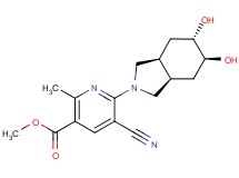 methyl 5-cyano-6-[(3aR*,5S*,6S*,7aS*)-5,6-dihydroxyoctahydro-2H-isoindol-2-yl]-2-methylnicotinate