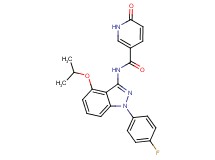 N-[1-(4-fluorophenyl)-4-isopropoxy-1H-indazol-3-yl]-6-oxo-1,6-dihydropyridine-3-carboxamide