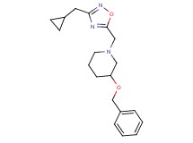 3-(benzyloxy)-1-{[3-(cyclopropylmethyl)-1,2,4-oxadiazol-5-yl]methyl}piperidine