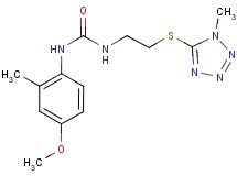N-(4-methoxy-2-methylphenyl)-N'-{2-[(1-methyl-1H-tetrazol-5-yl)thio]ethyl}urea