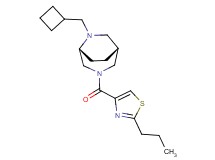 (1R*,5R*)-6-(cyclobutylmethyl)-3-[(2-propyl-1,3-thiazol-4-yl)carbonyl]-3,6-diazabicyclo[3.2.2]nonane