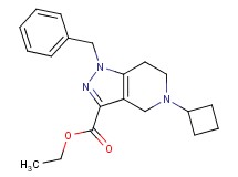 ethyl 1-benzyl-5-cyclobutyl-4,5,6,7-tetrahydro-1H-pyrazolo[4,3-c]pyridine-3-carboxylate