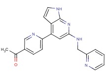 1-(6-{6-[(pyridin-2-ylmethyl)amino]-1H-pyrrolo[2,3-b]pyridin-4-yl}pyridin-3-yl)ethanone