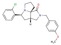 (3aS*,5S*,9aS*)-5-(2-chlorophenyl)-2-(4-methoxybenzyl)hexahydro-7H-pyrrolo[3,4-g]pyrrolizin-1(2H)-one