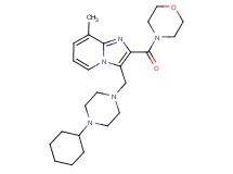 3-[(4-cyclohexyl-1-piperazinyl)methyl]-8-methyl-2-(4-morpholinylcarbonyl)imidazo[1,2-a]pyridine