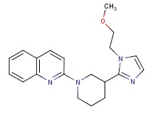 2-{3-[1-(2-methoxyethyl)-1H-imidazol-2-yl]-1-piperidinyl}quinoline
