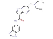 N-1H-benzimidazol-5-yl-6-[(diethylamino)methyl]pyrazolo[1,5-a]pyrimidine-3-carboxamide