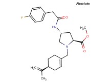 methyl (4R)-4-{[(4-fluorophenyl)acetyl]amino}-1-{[(4S)-4-isopropenyl-1-cyclohexen-1-yl]methyl}-L-prolinate