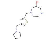 1-{[4-(1-pyrrolidinylmethyl)-2-thienyl]methyl}-1,4-diazepan-6-ol dihydrochloride