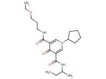 N-(sec-butyl)-1-cyclopentyl-N'-(3-ethoxypropyl)-4-oxo-1,4-dihydro-3,5-pyridinedicarboxamide