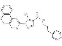 1-(5,6-dihydrobenzo[h]quinazolin-2-yl)-5-methyl-N-[3-(4-pyridinyl)propyl]-1H-pyrazole-4-carboxamide