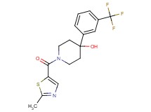 1-[(2-methyl-1,3-thiazol-5-yl)carbonyl]-4-[3-(trifluoromethyl)phenyl]-4-piperidinol