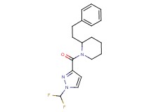 1-{[1-(difluoromethyl)-1H-pyrazol-3-yl]carbonyl}-2-(2-phenylethyl)piperidine