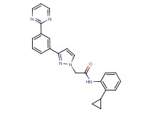 N-(2-cyclopropylphenyl)-2-{3-[3-(2-pyrimidinyl)phenyl]-1H-pyrazol-1-yl}acetamide