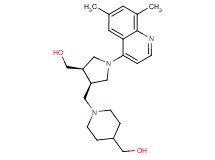 ((3R*,4R*)-1-(6,8-dimethylquinolin-4-yl)-4-{[4-(hydroxymethyl)piperidin-1-yl]methyl}pyrrolidin-3-yl)methanol