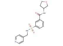 3-{[(pyridin-4-ylmethyl)amino]sulfonyl}-N-(tetrahydrofuran-3-yl)benzamide