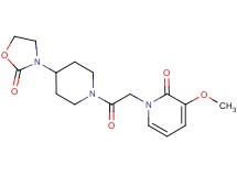 3-methoxy-1-{2-oxo-2-[4-(2-oxo-1,3-oxazolidin-3-yl)piperidin-1-yl]ethyl}pyridin-2(1H)-one