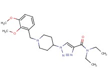 1-[1-(2,3-dimethoxybenzyl)-4-piperidinyl]-N,N-diethyl-1H-1,2,3-triazole-4-carboxamide