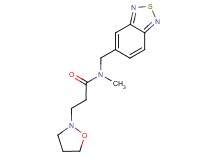 N-(2,1,3-benzothiadiazol-5-ylmethyl)-3-isoxazolidin-2-yl-N-methylpropanamide