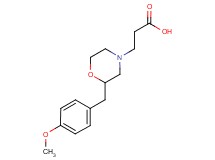 3-[2-(4-methoxybenzyl)-4-morpholinyl]propanoic acid