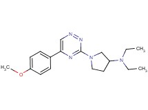 N,N-diethyl-1-[5-(4-methoxyphenyl)-1,2,4-triazin-3-yl]-3-pyrrolidinamine