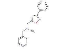 N-methyl-1-(3-phenyl-5-isoxazolyl)-N-(4-pyridinylmethyl)methanamine